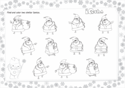 новогодние раскраски для детей